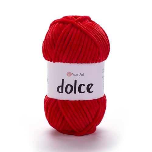 Yarnart Dolce Chenille Wolle 120m,100g | 100% Polyester | Amigurumi Garn | Kuschelwolle | Chenillewolle | Samtwolle zum Häkeln Yarnart Dolce Chenille Wolle 120m,100g | 100% Polyester | Amigurumi Garn | Kuschelwolle | Chenillewolle | Samtwolle zum Häkeln von AyosTex