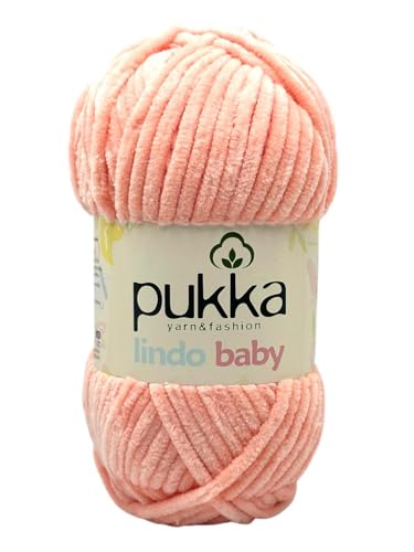Pukka Lindo Baby Chenille Wolle 120m,100g | 100% Polyester | Amigurumi Garn | Kuschelwolle | Chenillewolle | Samtwolle zum Häkeln Pukka Lindo Baby Chenille Wolle 120m,100g | 100% Polyester | Amigurumi Garn | Kuschelwolle | Chenillewolle | Samtwolle zum Häkeln von AyosTex