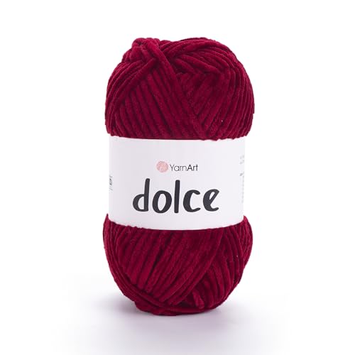 Yarnart Dolce Chenille Wolle 120m,100g | 100% Polyester | Amigurumi Garn | Kuschelwolle | Chenillewolle | Samtwolle zum Häkeln Yarnart Dolce Chenille Wolle 120m,100g | 100% Polyester | Amigurumi Garn | Kuschelwolle | Chenillewolle | Samtwolle zum Häkeln von AyosTex