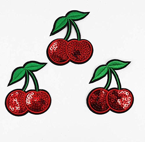 10 Stücke Fruchteisen Auf Patch Kirsche Pailletten Gestickte Patches Nähen Auf Applique Motiv Abzeichen Für Kleidungsaufkleber 10 Stücke Fruchteisen Auf Patch Kirsche Pailletten Gestickte Patches Nähen Auf Applique Motiv Abzeichen Für Kleidungsaufkleber von Ayrsjcl