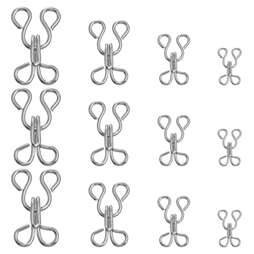 80 Set Nähen Haken und Augen Verschluss 4 Größen BH Haken Ösen Verschluss Hosenverschluss Haken Unterwäsche Nähhaken für BH Kleidung Röcken Hosen Nähen DIY Bastelzubehör-Silber 80 Set Nähen Haken und Augen Verschluss 4 Größen BH Haken Ösen Verschluss Hosenverschluss Haken Unterwäsche Nähhaken für BH Kleidung Röcken Hosen Nähen DIY Bastelzubehör-Silber von Aysatogc