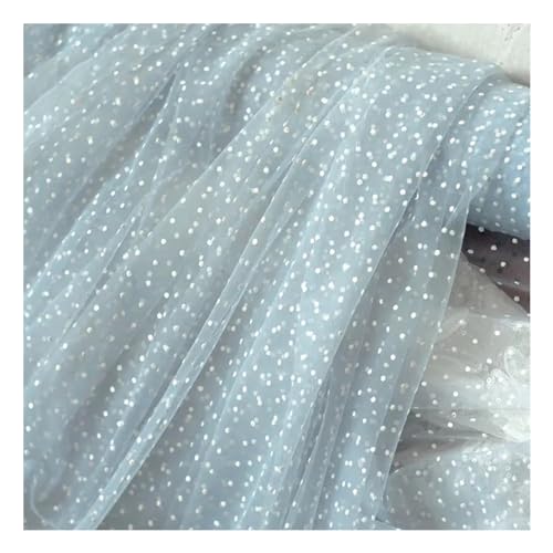 Ayuduots Chiffon-Stoff mit Punkten, 49,9 x 149,9 cm, leichtes Netzgewebe für Kleider, Schals und Vorhänge Ayuduots Chiffon-Stoff mit Punkten, 49,9 x 149,9 cm, leichtes Netzgewebe für Kleider, Schals und Vorhänge von Ayuduots
