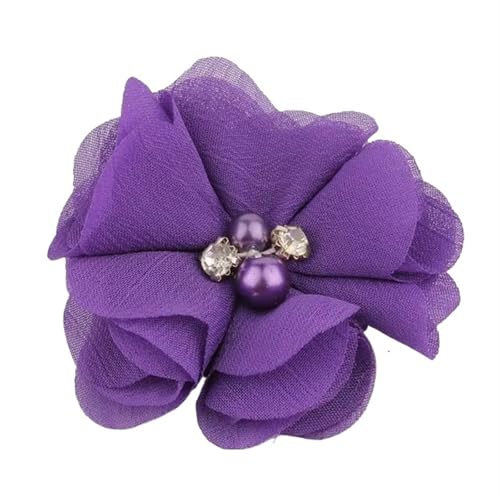 Chiffon Blumen 10 STÜCKE 2 "Mini Chiffon Stoff Blume for Hochzeitseinladung Künstliche Blumen for Kleid Dekoration(6) von Ayztantine