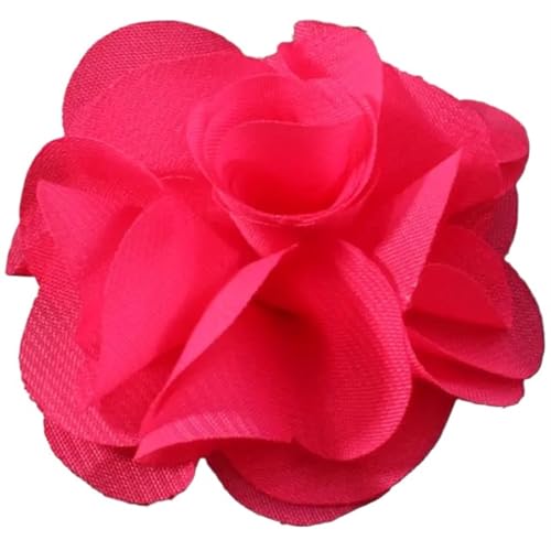 Chiffon Blumen 10 stücke 2,6 "Niedlichen Stoff Chiffon Haar Blume Spitze Trim Patch Applique Hochzeit(Prune) von Ayztantine