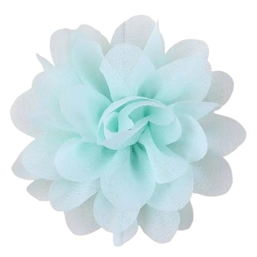 Chiffon Blumen 20 STÜCKE 7 CM Chiffon Blume Künstliche Stoff Seide Kopf for DIY Hochzeit Party Home Dekorationen Blumenkranz Sammelalbum(Lt Green) von Ayztantine