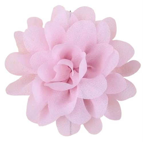 Chiffon Blumen 20 STÜCKE 7 CM Chiffon Blume Künstliche Stoff Seide Kopf for DIY Hochzeit Party Home Dekorationen Blumenkranz Sammelalbum(Lt Pink) von Ayztantine
