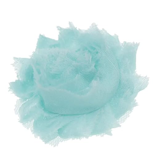 Chiffon Blumen 20 stücke 5, cm Künstliche Blume Shabby Chiffon Handgemachte Kopf DIY Kopfbedeckungen Hochzeit Dekoration Candy Box Zubehör(Mint green) von Ayztantine