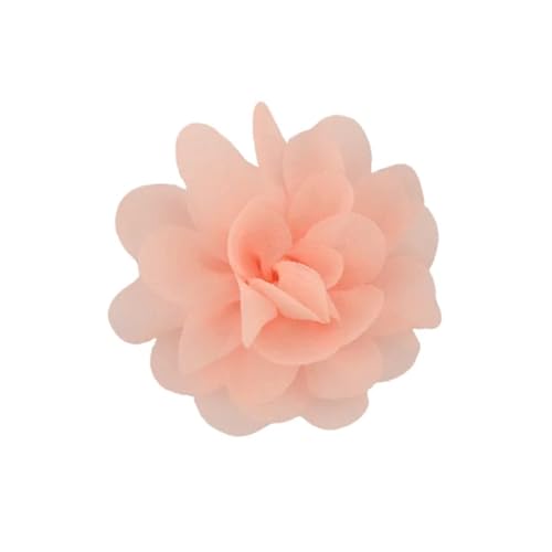 Chiffon Blumen 20 stücke Chiffon Stoff Blumen Diy Kopfbedeckungen Corsage Dekoration Nähen Kleidung Hüte Zubehör Blume Kopf(Pink) von Ayztantine