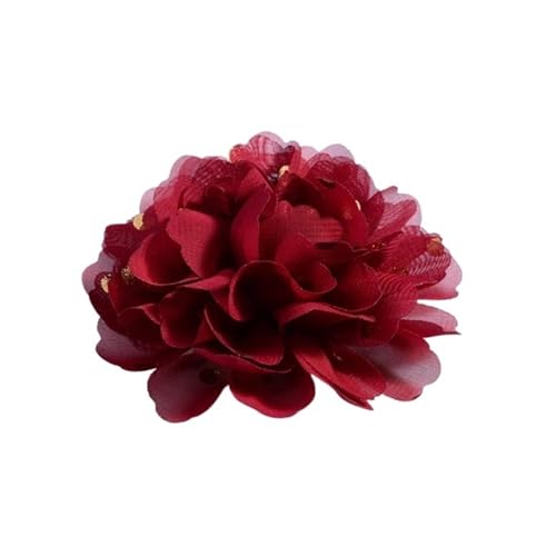 Chiffon Blumen 30 STK 10 cm große dekorative Chiffonblumen zur Hochzeitsverschönerung, Stoffblumen mit goldenen Punkten for Fest- und Partybedarf(Q) von Ayztantine