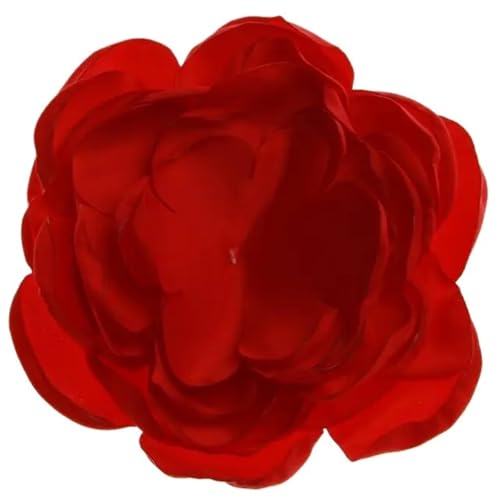 Chiffon Blumen 5 STÜCKE 9, CM Stoff Künstliche Blumen for Hochzeitsdekoration Einladung Chiffon Blume(Red) von Ayztantine