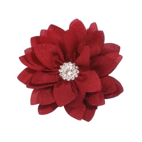 Chiffon Blumen 5 Stücke 8, cm Künstliche Blumen for Hochzeit Kleid Hüte Chiffon Stoff Blume for Stirnband Brosche DIY Home Decor(30) von Ayztantine