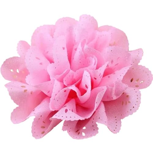 Chiffon Blumen 5 stücke 4 "Schöne Chic Weiche Handgemachte Künstliche Stoff Chiffon Blume Zubehör for Mädchen Haar Blumen(Pink) von Ayztantine