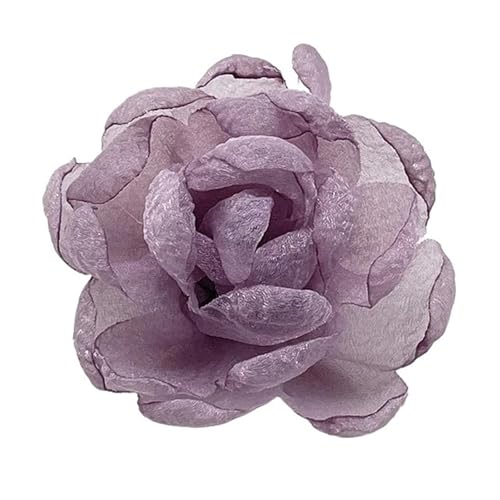 Chiffon Blumen Handgemachte Chiffon Blume Hochzeit Kleidung Dekor DIY Herstellung Zubehör Seide Köpfe Wand Dekoration(Purple) von Ayztantine
