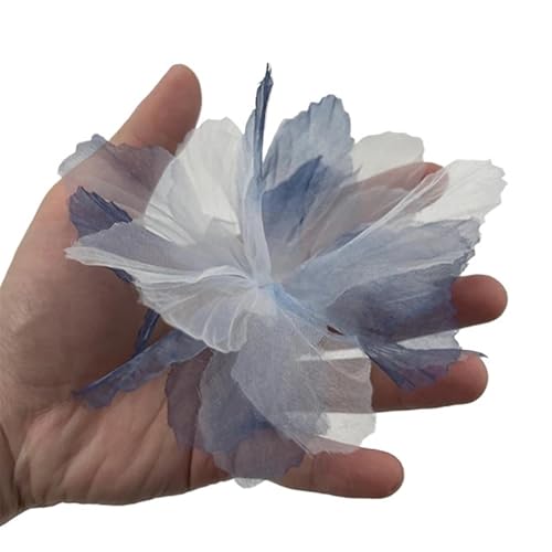 Chiffon Blumen Simulierte Blume 3D Spitze Kopf Hause Hintergrund Wand Kleidung Schuhe Hüte Kleid Dekoration Chiffon Zubehör(1,10pcs) von Ayztantine