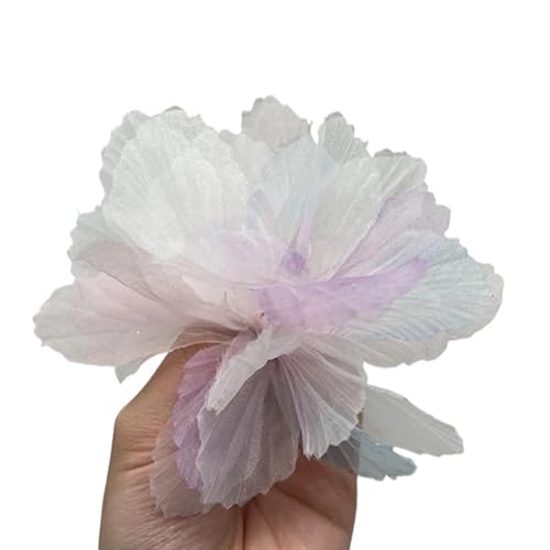 Chiffon Blumen Simulierte Blume 3D Spitze Kopf Hause Hintergrund Wand Kleidung Schuhe Hüte Kleid Dekoration Chiffon Zubehör(13,40pcs) von Ayztantine