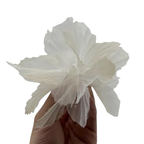 Chiffon Blumen Simulierte Blume 3D Spitze Kopf Hause Hintergrund Wand Kleidung Schuhe Hüte Kleid Dekoration Chiffon Zubehör(17,30pcs) von Ayztantine