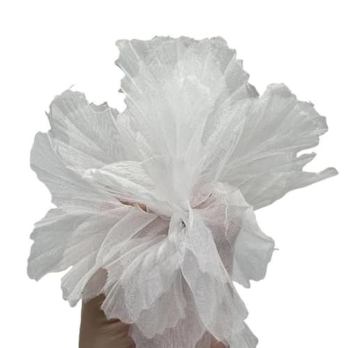 Chiffon Blumen Simulierte Blume 3D Spitze Kopf Hause Hintergrund Wand Kleidung Schuhe Hüte Kleid Dekoration Chiffon Zubehör(19,20pcs) von Ayztantine