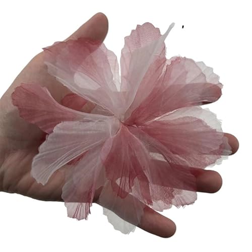 Chiffon Blumen Simulierte Blume 3D Spitze Kopf Hause Hintergrund Wand Kleidung Schuhe Hüte Kleid Dekoration Chiffon Zubehör(2,20pcs) von Ayztantine