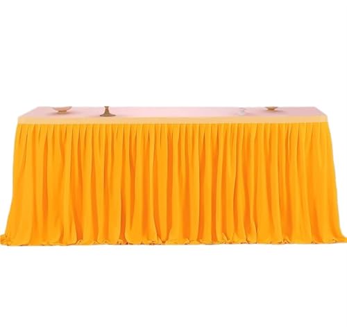 Tischdecke Hochzeit Party Tisch Rock Geburtstag Plissee Dessert Tischdecke Abdeckung Hochzeit Tisch Rock Hotel Display Geschenk EsstischDekor für Partys Veranstaltungen, Hochzeiten, Bankette(Yellow,14 Tischdecke Hochzeit Party Tisch Rock Geburtstag Plissee Dessert Tischdecke Abdeckung Hochzeit Tisch Rock Hotel Display Geschenk EsstischDekor für Partys Veranstaltungen, Hochzeiten, Bankette(Yellow,14 von Ayztantine