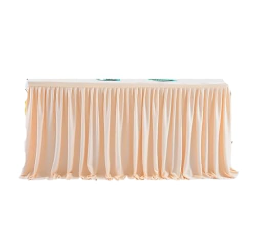 Tischdecke Hochzeit Party Tisch Rock Geburtstag Plissee Dessert Tischdecke Abdeckung Hochzeit Tisch Rock Hotel Display Geschenk EsstischDekor für Partys Veranstaltungen, Hochzeiten, Bankette(Champagne von Ayztantine