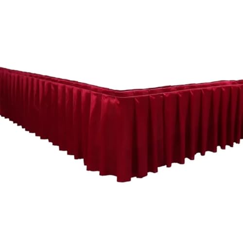 Tischdecke Hochzeit Plissee Tisch Rock Hochzeit Hintergrund Vorhänge Tisch Cothes for Geburtstag Bankett Bühne Tisch Röcke Event Party für Partys Veranstaltungen, Hochzeiten, Bankette(Wine red,H50cm x Tischdecke Hochzeit Plissee Tisch Rock Hochzeit Hintergrund Vorhänge Tisch Cothes for Geburtstag Bankett Bühne Tisch Röcke Event Party für Partys Veranstaltungen, Hochzeiten, Bankette(Wine red,H50cm x von Ayztantine