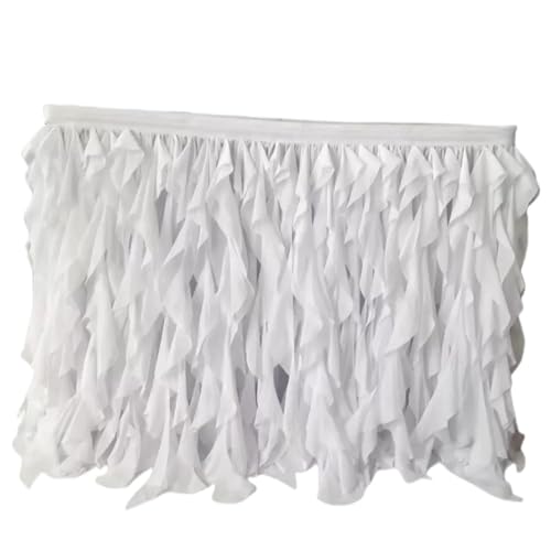 Tischdecke Hochzeit Weißer gerüschter Tischrock, Rüschen-Tischrock, Party-Dekoration, Tischrock, Tischrock for Geburtstag, Urlaub, Hochzeit, Tischdekoration für Partys Veranstaltungen, Hochzeiten, Ban Tischdecke Hochzeit Weißer gerüschter Tischrock, Rüschen-Tischrock, Party-Dekoration, Tischrock, Tischrock for Geburtstag, Urlaub, Hochzeit, Tischdekoration für Partys Veranstaltungen, Hochzeiten, Ban von Ayztantine