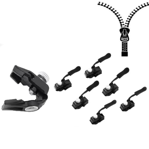 raumlusts Reißverschluss Reparatur Kit 6er Pack – Ersatz Reißverschlusskopf Set in 3 Größen (S, M, L) – Werkzeugfreie Zipper Reparatur für Koffer, Jacken, Taschen, Rucksäcke, Zelte & Schuhe von Azarton