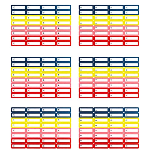 192 Stück Stifte-Etiketten für Kinder Namensaufkleber 35 * 10mm selbstklebend Klebeetiketten Namensaufkleber von Stiften zur Kennzeichnung von Stiften für Kinder, Schule und Kindergarten von Azatemgo