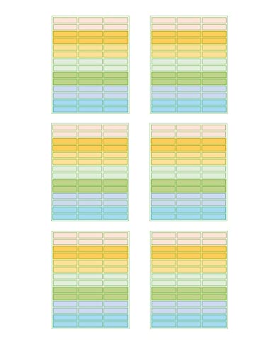 252 Etiketten für Stifte Schuletiketten Selbstklebende Etiketten für 10 x 45 mm Stifte Vornamensetiketten Selbstklebende Etiketten Bleistifte Minietiketten von Azatemgo