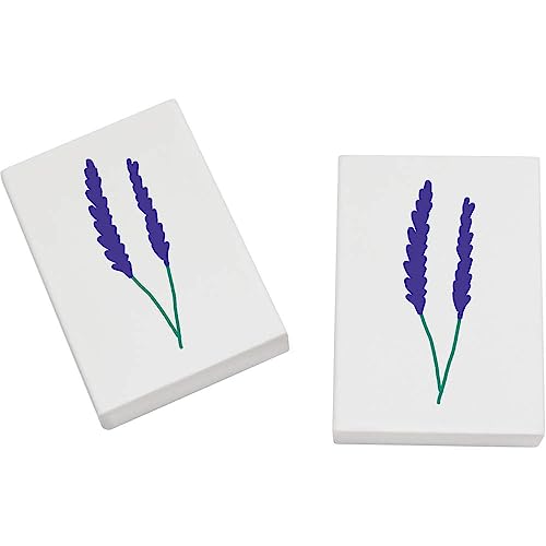 2 x 45mm 'Lavendel' Radiergummis (ER00036932) von Azeeda