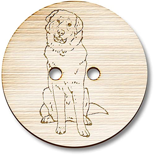 8 x 23mm 'Pyrenäenberghund' Runde Holz Knopfe (BT00115496) von Azeeda