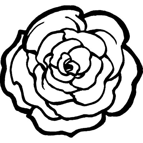 A8 'Rose' Stempel (Unmontiert) (RS00023030) von Azeeda