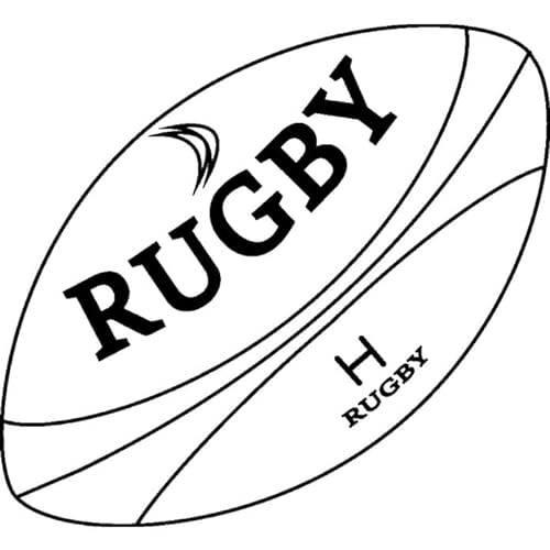 A8 'Rugby Ball' Stempel (Unmontiert) (RS00048784) von Azeeda