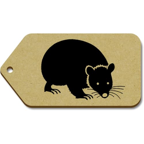 Azeeda 10 x Groß 'Blinder Maulwurf' Hölzerne Tags (TG00124338) von Azeeda