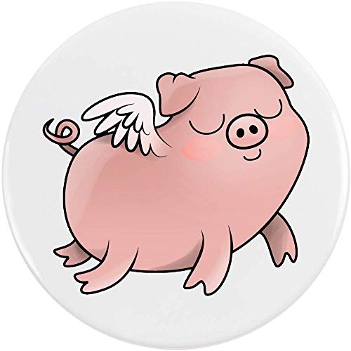 Azeeda 2 x 38mm 'Fliegende Schweine' Pin Knopf-Abzeichen (BB00062080) von Azeeda