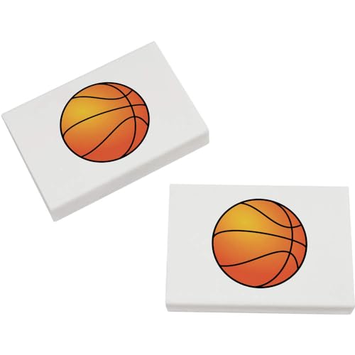 Azeeda 2 x 45mm 'Basketball' Radiergummis (ER00042562) von Azeeda