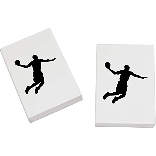 Azeeda 2 x 45mm 'Basketball-Spieler' Radiergummis (ER00018238) von Azeeda
