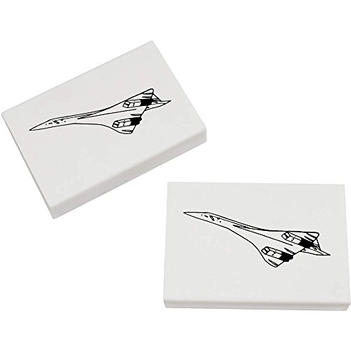 Azeeda 2 x 45mm 'Concorde' Radiergummis (ER00016056) von Azeeda