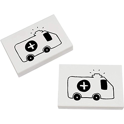 Azeeda 2 x 45mm 'Krankenwagen' Radiergummis (ER00008538) von Azeeda