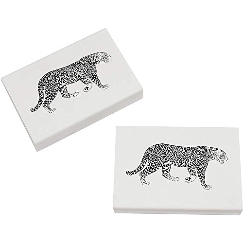 Azeeda 2 x 45mm 'Leopard' Radiergummis (ER00019027) von Azeeda