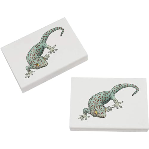 Azeeda 2 x 45mm 'Tokay Gecko' Radiergummis (ER00042213) von Azeeda