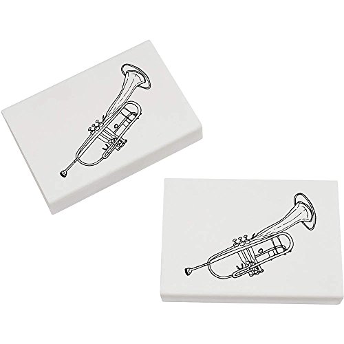 Azeeda 2 x 45mm 'Trompete' Radiergummis (ER00008650) von Azeeda