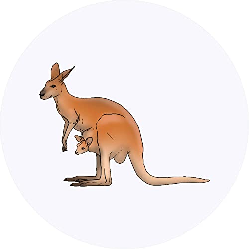 24 x 40mm 'Känguru & Joey' Aufklebern/Stickers (SK00048873) von Azeeda