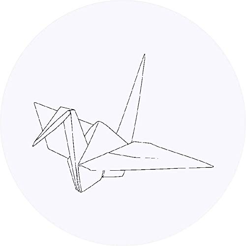 24 x 40mm 'Origami-Kranich' Aufklebern/Stickers (SK00040563) von Azeeda