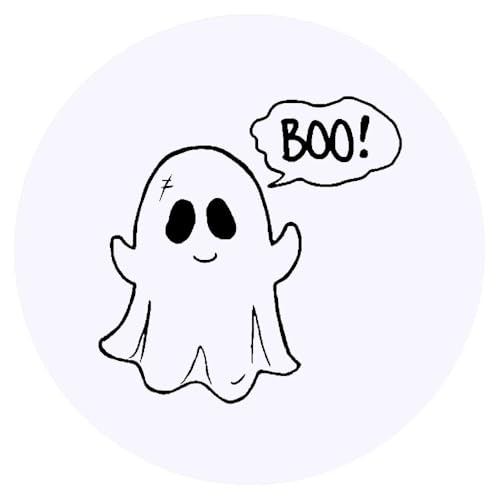 Azeeda 24 x 'Boo Geist' Aufkleber - für Basteln, Scrapbooking und Etikettierung (SK00001203) von Azeeda