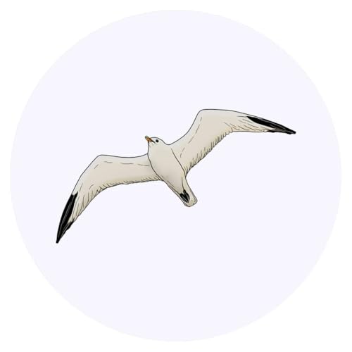 Azeeda 24 x 'Fliegende Möwe' Aufkleber - für Basteln, Scrapbooking und Etikettierung (SK00043215) von Azeeda