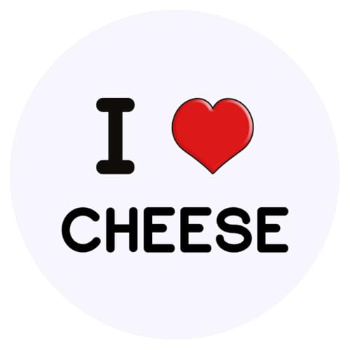 Azeeda 24 x 'I Love Cheese' Aufkleber - für Basteln, Scrapbooking und Etikettierung (SK00046583) von Azeeda