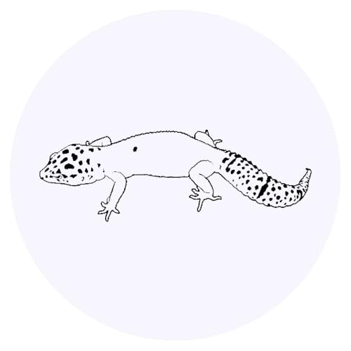 Azeeda 24 x 'Leopardgecko' Aufkleber - für Basteln, Scrapbooking und Etikettierung (SK00009306) von Azeeda