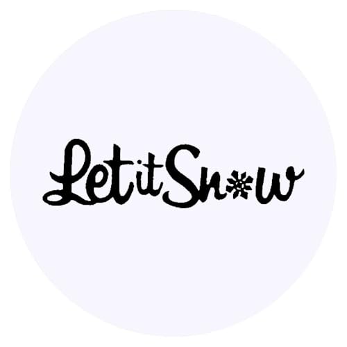 Azeeda 24 x 'Let It Snow' Aufkleber - für Basteln, Scrapbooking und Etikettierung (SK00000767) von Azeeda