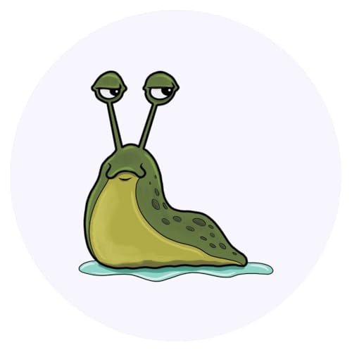 Azeeda 24 x 'Mürrische grüne Schnecke' Aufkleber - für Basteln, Scrapbooking und Etikettierung (SK00066729) von Azeeda